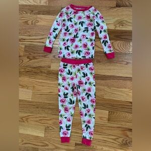 Little Sleepies Rose two piece pajamas size 4t